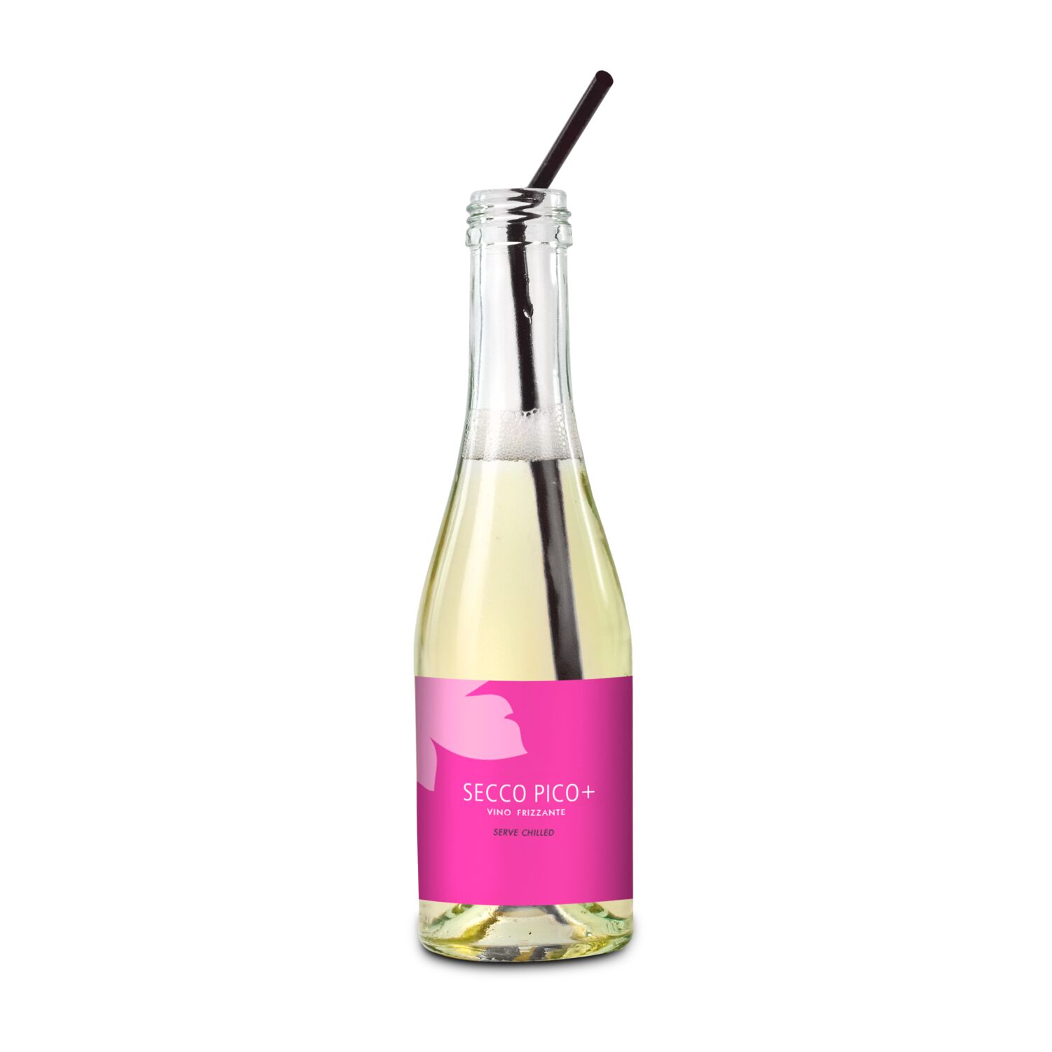 Promo Secco Piccolo - Flasche klar - Kapsel rot, 0,2 l 2K1919e