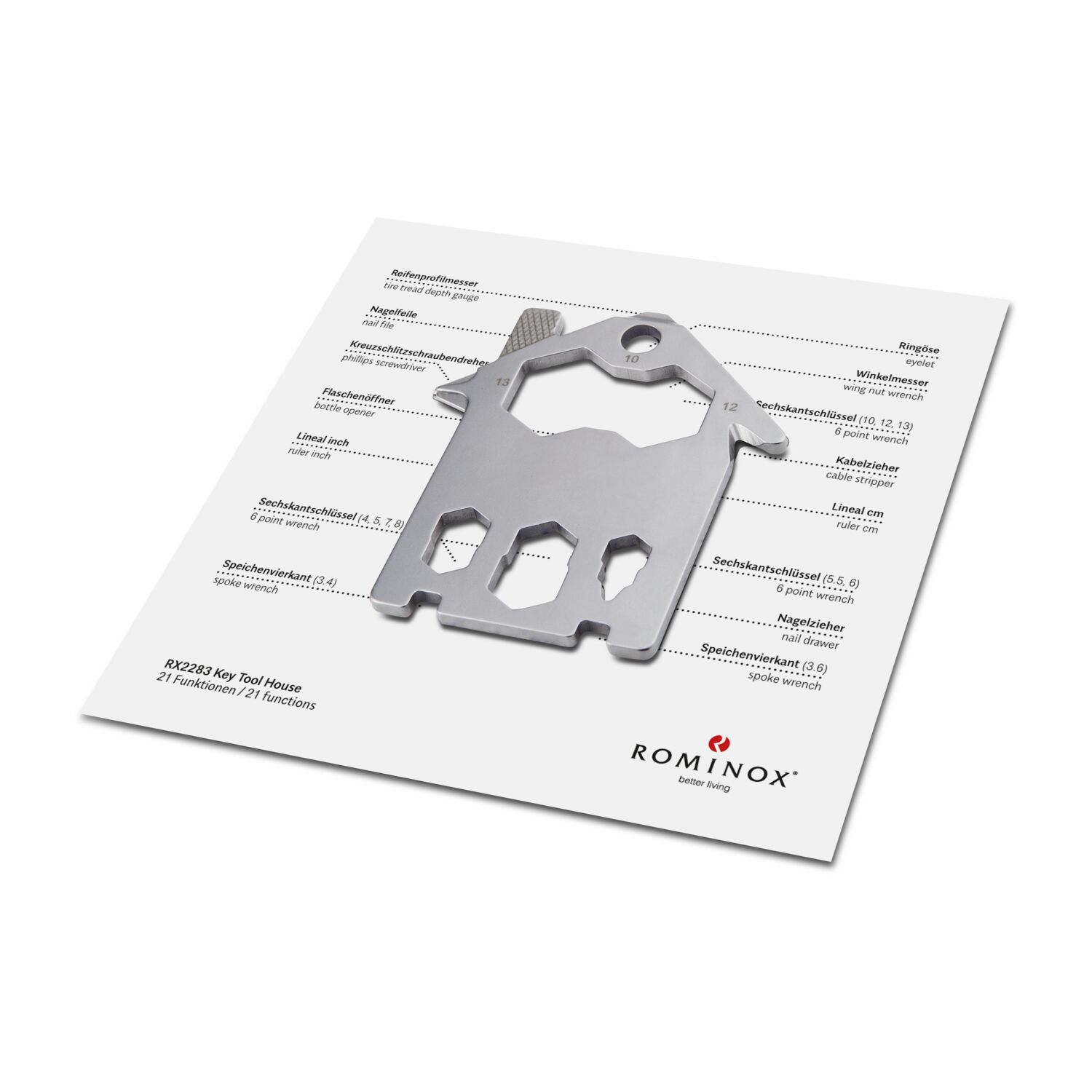 ROMINOX® Key Tool House (21 Funktionen) Merry Christmas 2K2102i