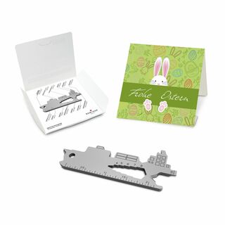 ROMINOX® Key Tool Cargo Ship (19 Funktionen) Frohe Ostern Hase 2K2202f