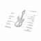 ROMINOX® Key Tool Guitar (19 Funktionen) Frohe Ostern Hase 2K2202k