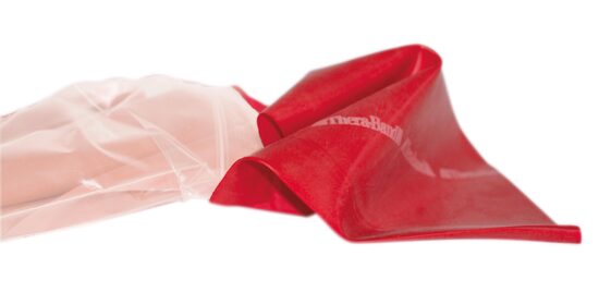 Theraband 1 im Pergaminbeutel 5 m
