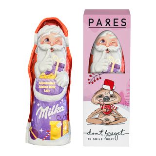 Milka Weihnachtsmann in Werbegeschenkbox