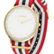 Metalluhr TEXSTYLE FLAT gold big