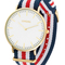 Metalluhr TEXSTYLE FLAT gold big