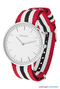 Metalluhr TEXSTYLE FLAT silver big