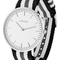 Metalluhr TEXSTYLE FLAT silver big