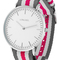 Metalluhr TEXSTYLE FLAT silver big