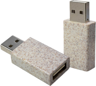 USB-Blocker Weizenstroh