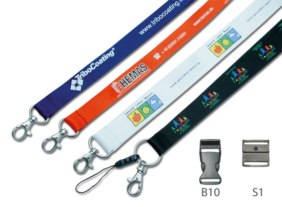 Lanyard Schmeichelweich mit konturscharfem Siebdruck