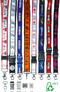 Lanyard mit Satinbandbesatz rPET
