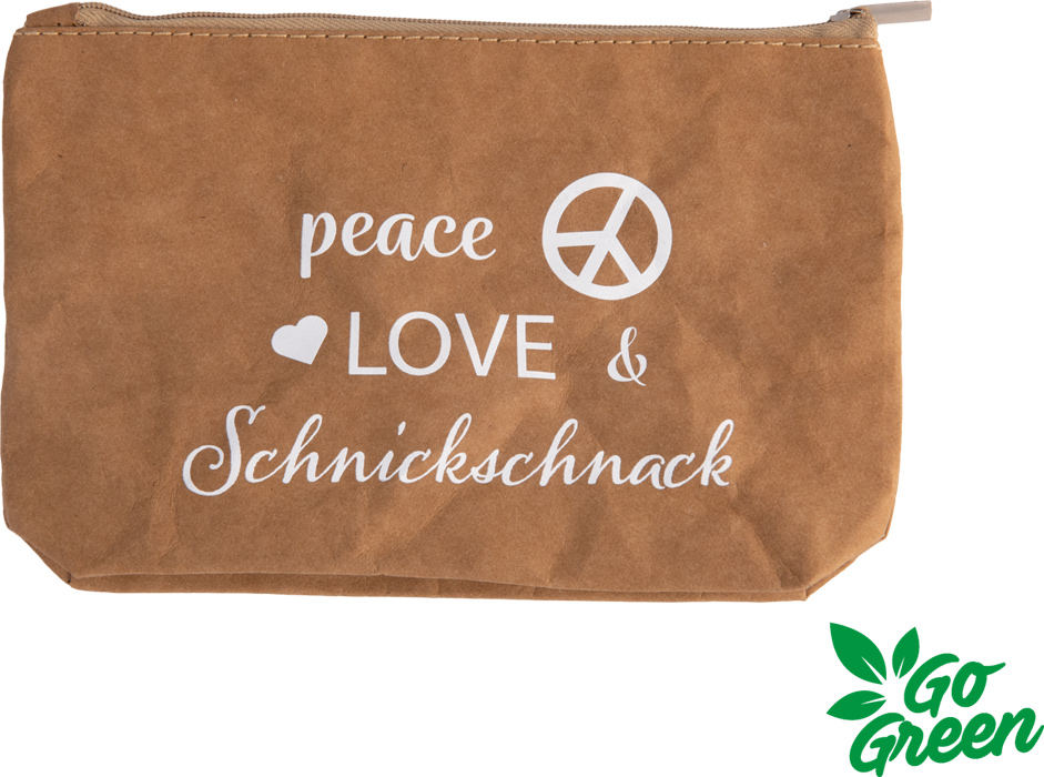 Eco-Ziptasche (Waschpapier in Lederoptik)