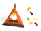 Mini Tetraeder Fruchtgummi 10 g Auto Standard-Folie transparent