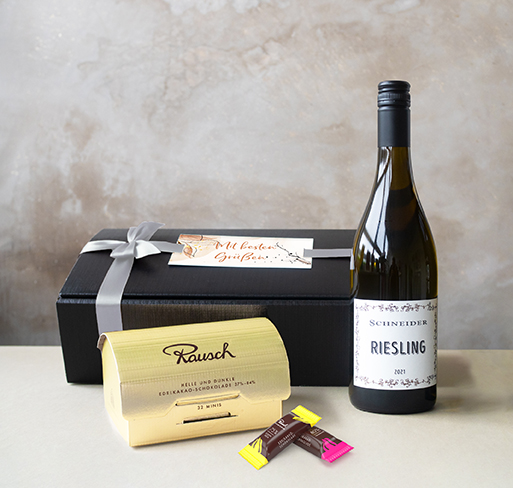 Geschenkset "Goldrausch" 1324 g  Silberne Schleife