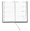 Taschenkalender "Klassik" im Format 8,7 x 15,3 cm, deutsches Kalendarium Grau/Blau mit Leseband, 128 Seiten Fadenheftung, Einband Slinky dunkelblau