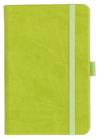 Notizbuch Style Small im Format 9x14cm, Inhalt kariert, Einband Slinky in der Farbe Lime