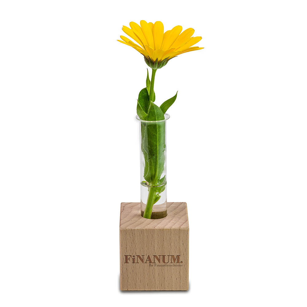 Mini-Vase - mit Digitaldruck und Lasergravur