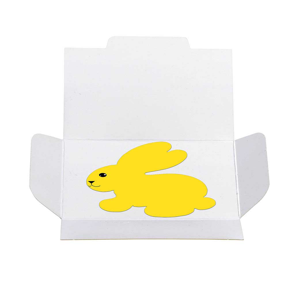Samenpapier in Klappkärtchen - Ostern - Häschen
