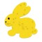 Samenpapier in Klappkärtchen - Ostern - Häschen