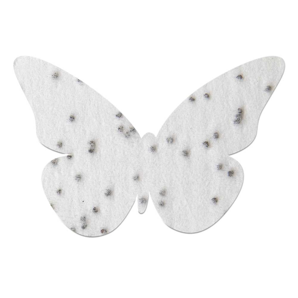 Samenpapier in Klappkärtchen Ei - Schmetterling