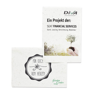 Samenpapier DIN A7 - Thymian, Druck 4/0-c