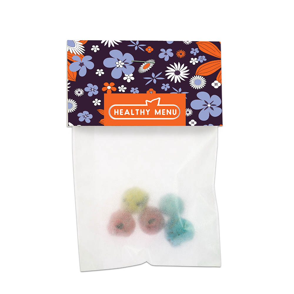 Bunte Mini Flower-Balls mit Samen