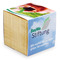Pflanz-Holz mit Samen - Glücksklee-Zwiebel, 2 Seiten gelasert (* Je nach Verfügbarkeit der Glücksklee-Zwiebeln)