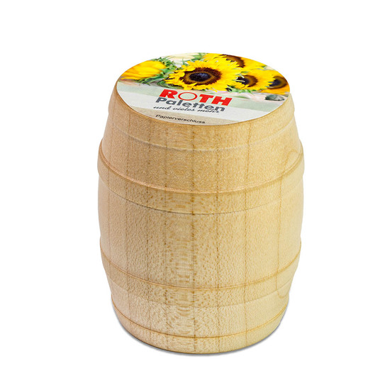 Pflanz-Fässchen mit Samen - Schnittlauch, Lasergravur