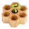 Pflanz-Holz Hexagon mit Samen - Vergissmeinnicht