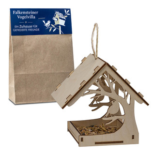 Vogelvilla - Weihnachten - mit Lasergravur