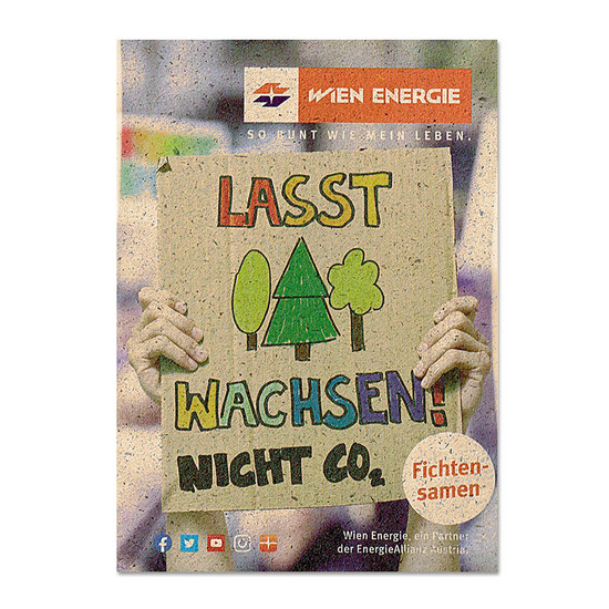 Samentütchen Klein - Graspapier - Vergissmeinnicht