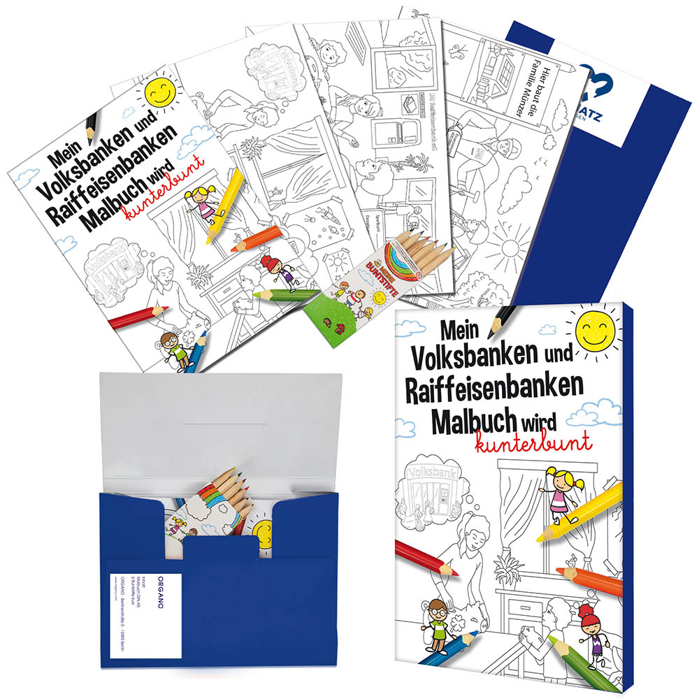 Malset A6 – Standard - Volksbanken&Raiffeisenbanken - Tampondruck 1-c
