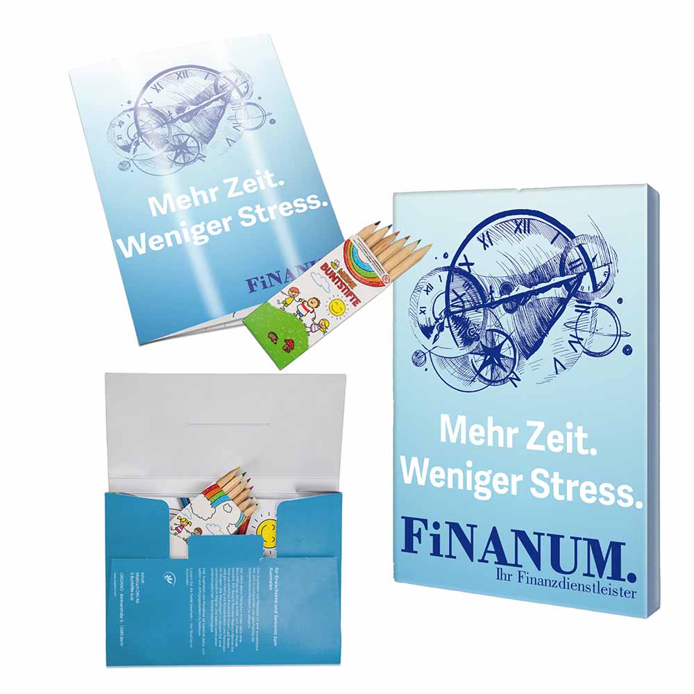 Malbuch / Mal-Set A6 - Feuerwehr - Malset mit individuellen Vorder- und Rückseiten
