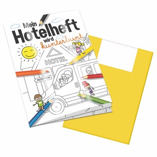 Malbuch / Mal-Set A6 - Hotel - Malbuch neutral