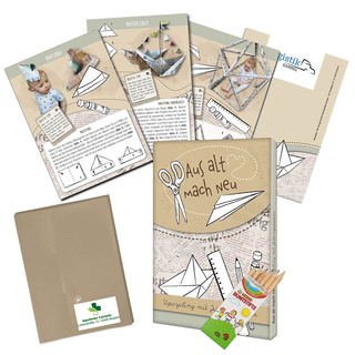 Upcycling-Set – Standard - Zeitungspapier - Tampondruck 2-c