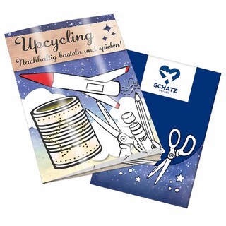 Upcycling-Heft - Alltagsgegenstände - Tampondruck 1-c