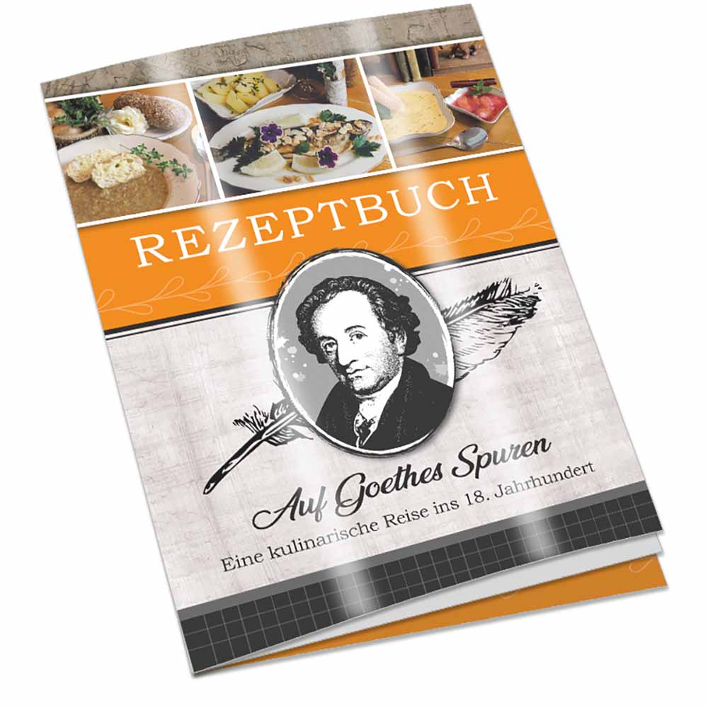 Rezeptbuch-Set "Auf Goethes Spuren" - Rezeptbuch mit 2-c Logoeindruck