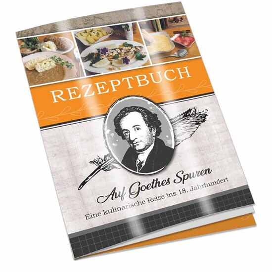 Rezeptbuch-Set "Auf Goethes Spuren" - Rezeptbuch mit 2-c Logoeindruck
