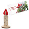Steckfiguren-Karte Filz - Kerze 4/0-c