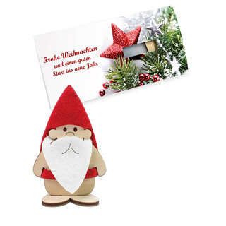 Steckfiguren-Karte Filz - Wichtel 4/4-c