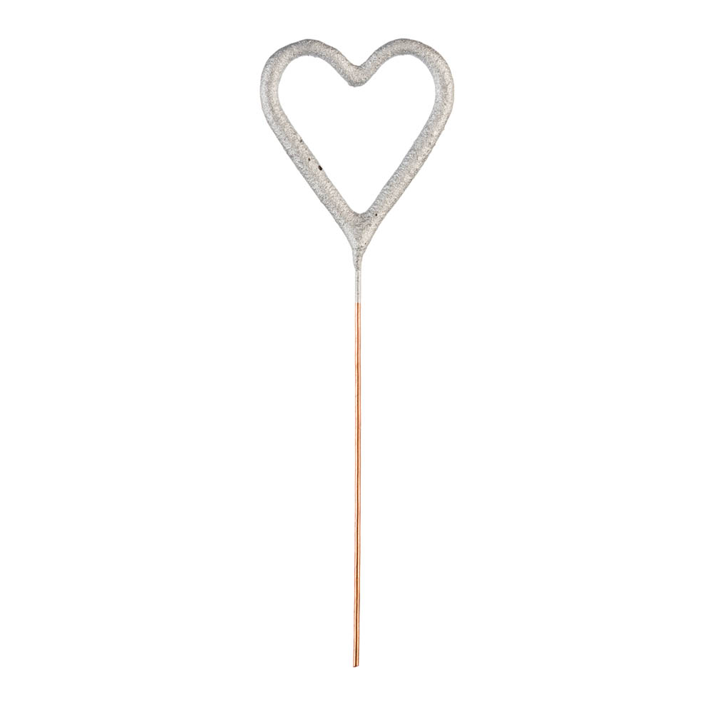 Wondercandle Mini mit Wondercard  - Herz, silber