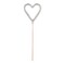 Wondercandle Mini mit Wondercard  - Herz, silber