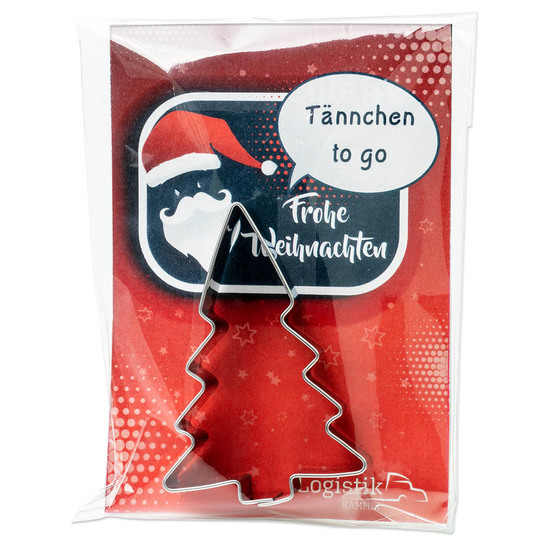 Backförmchen in der Werbetüte - Winter - Hufeisen
