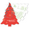 Backförmchen mit Rezeptblock - Tannenbaum - Engel