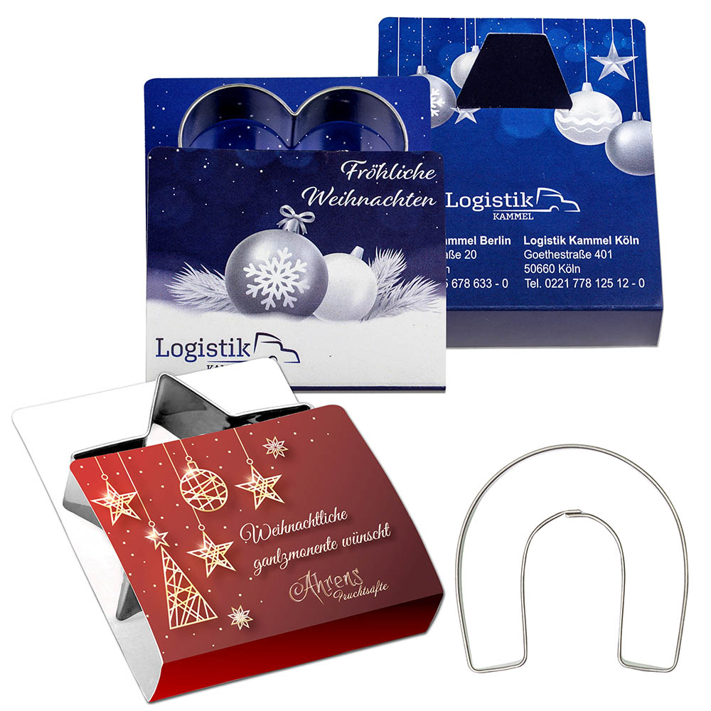 Backförmchen Single-Pack - Weihnachten - Hufeisen 4/0-c