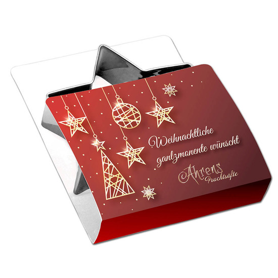 Backförmchen Single-Pack - Weihnachten - Hufeisen 4/4-c, Lasergravur