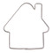 Backförmchen Single-Pack - Haus 4/0-c, Lasergravur