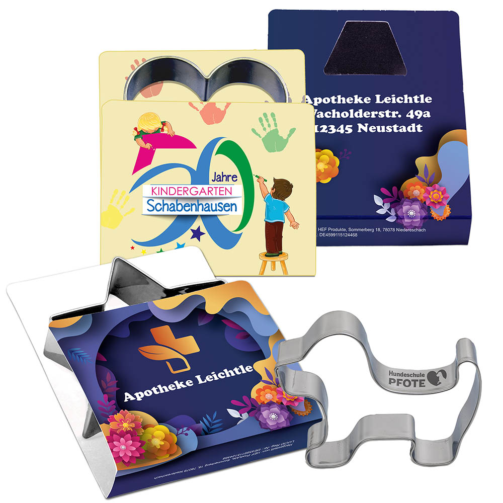Backförmchen Single-Pack - Haustiere - Pferd 4/0-c, Lasergravur