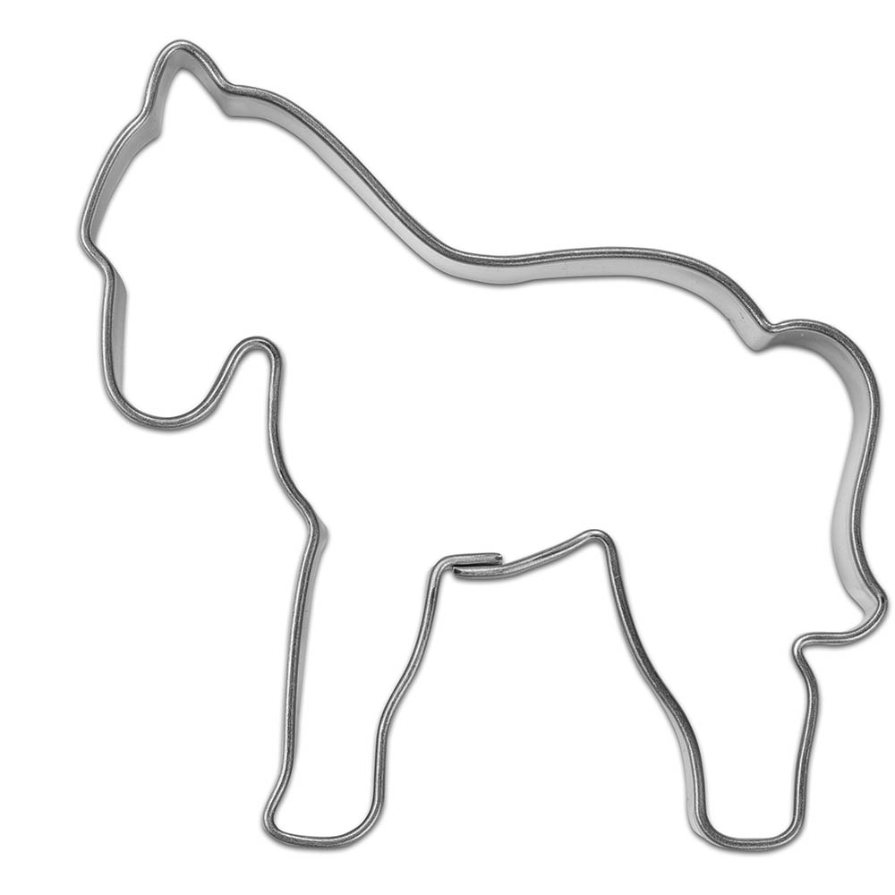 Backförmchen Single-Pack - Haustiere - Pferd 4/0-c, Lasergravur