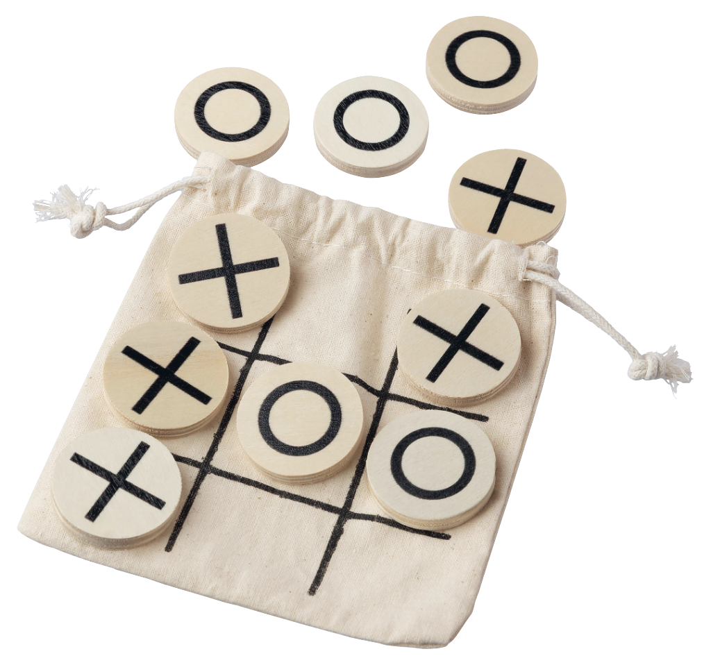 Natürliches Holz-Tic-Tac-Toe-Spiel Waltraud