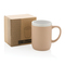 Keramiktasse mit weißem Rand, 300ml